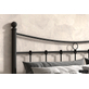 Bed 'Sacha' Zwart 140x200 Met Lattenbodem