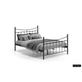 Bed 'Sacha' Zwart 140x200 Met Lattenbodem