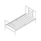 Bed 'Sandro' Grijs 90x200 Met Lattenbodem