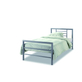 Bed 'Sandro' Grijs 90x200 Met Lattenbodem