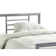 Bed 'Sandro' Grijs 90x200 Met Lattenbodem