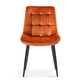 Interiax Eetkamerstoel Lucy Fluweel Oranje