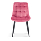 Interiax Eetkamerstoel Lucy Fluweel Roze