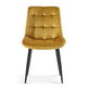 Interiax Chaise de salle à manger Lucy Velvet Gold