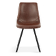 Interiax Chaise de salle à manger Cilou PU Brown