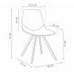 Interiax Chaise de salle à manger Cilou PU Brown