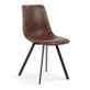 Interiax Chaise de salle à manger Cilou PU Brown