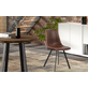 Interiax Chaise de salle à manger Cilou PU Brown