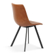 Interiax Chaise de salle à manger Cilou PU Cognac