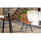 Interiax Chaise de salle à manger Cilou PU Cognac