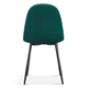Interiax Eetkamerstoel Lou Fluweel Groen
