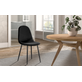 Interiax Eetkamerstoel Lou Fluweel Zwart