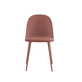 Interiax Eetkamerstoel FÃ© Zitting PP Kussen PU Terracotta