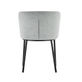 Interiax Chaise de salle à manger Yara tissu gris clair