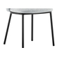 Interiax Chaise de salle à manger Yara tissu gris clair