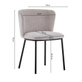 Interiax Eetkamerstoel Yara Stof Beige