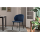 Interiax Eetkamerstoel Livia Stof Blauw
