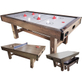 Top Table Dining Airhockey Table Timber With Table Tennis 7FT