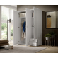 Interiax Kledingkast 'Saar' – 3 Deuren, 2 Lades, 1 Hanger & 3 legplanken | Wit | 176x121x51 cm