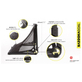 Bazooka Folding Goal 120x70 CM
