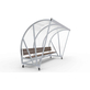 Alusport Dug-Out Verplaatsbaar 5-6 Personen DO301V Model D