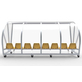 Alusport Dug-Out Verplaatsbaar 7-8 Personen DO401VZ Model D