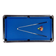 NORTH Table de Billard Gardone 8ft Noir/Bleu