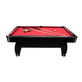 NORTH Gardone Table de billard Noir/Rouge 8FT