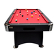 NORTH Gardone Table de billard Noir/Rouge 8FT