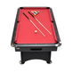 NORTH Gardone Table de billard Noir/Rouge 8FT