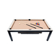North Essence Zwart / Eik 7FT Combi Pooltafel / Eettafel