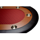 North Poker Table Foldy 10 Personnes Rouge