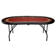 North Pokertafel Foldy 10 Personen Rood