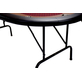 North Pokertafel Foldy 10 Personen Rood
