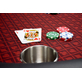North Ronde Pokertafel Texas 8 Personen Rood