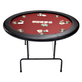 North Round Poker Table Texas 8 personnes Rouge