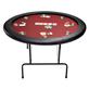 North Ronde Pokertafel Texas 8 Personen Rood