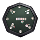 Table de poker octogonale Texas 8 personnes Vert