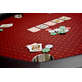North Octagon Pokertafel Texas 8 Personen Rood