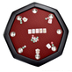 North Octagon Pokertafel Texas 8 Personen Rood