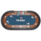 North Poker Table Nevada 10 personnes Bleu