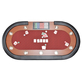 North Pokertafel Nevada 10 Personen Rood