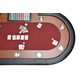 North Poker Table Nevada 10 personnes Rouge