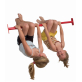 Metalen Duikelstang 90 cm - Rood