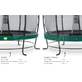 Exit Elegant Premium Trampoline 253 + Safetynet Deluxe Groen