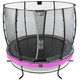 Exit Elegant Premium Trampoline 253 + Safetynet Economy Paars