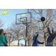 Panneau de basket EXIT Galaxy pour fixation au sol et cercle dunk - vert/noir