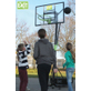 Panneau de basket mobile à roulettes avec cercle dunk EXIT Galaxy - vert/noir