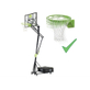 Panneau de basket mobile à roulettes avec cercle dunk EXIT Galaxy - vert/noir