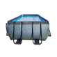EXIT Stone zwembad 540x250x122cm met filterpomp - grijs